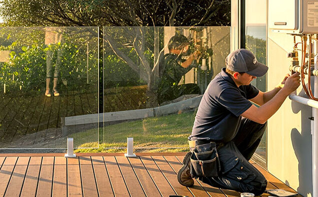 Plumber Servicing Pipes